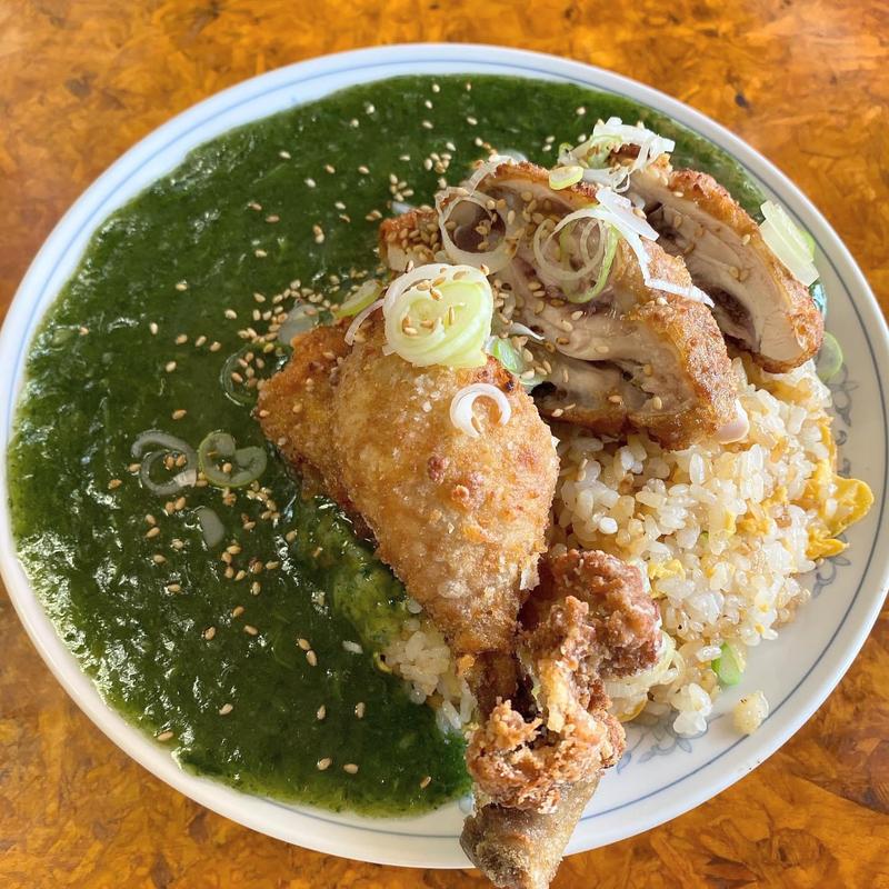 ほうれん草炒飯(かし亀)