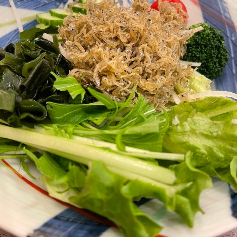 じゃこサラダ(味の民芸 東久留米滝山東店)