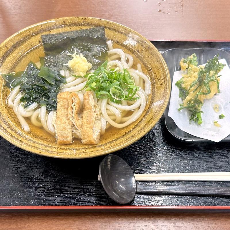素うどん(籠屋食堂)