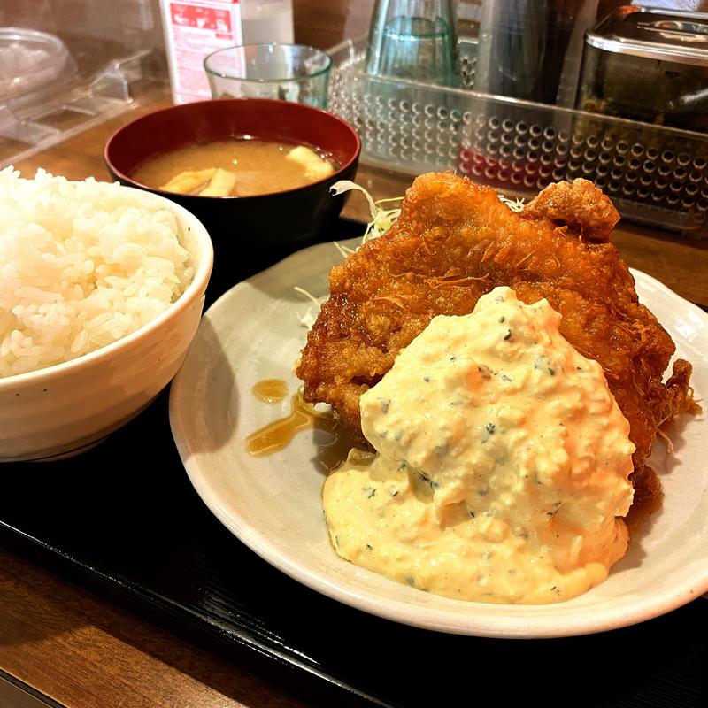 伝承チキン南蛮大判定食(南蛮食堂東三国店)