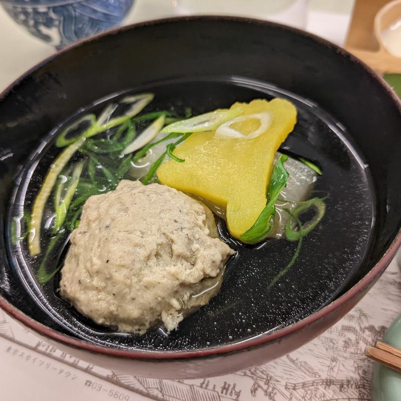 鴨のつみれと蕪清汁仕立(宇豆基野 本店 )