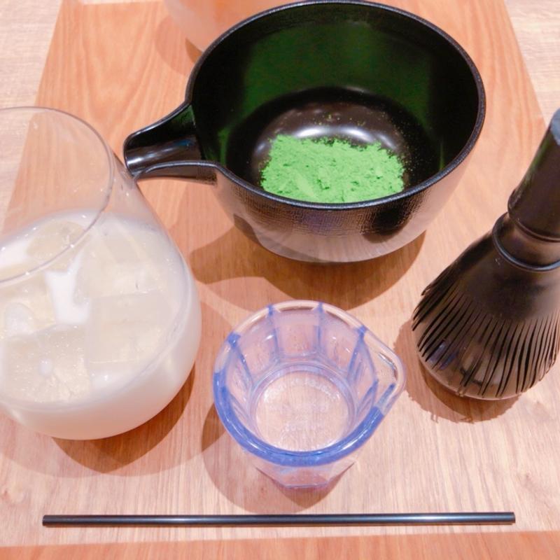 季節の抹茶ラテ(Cafe ＆ Ramen じんめん)