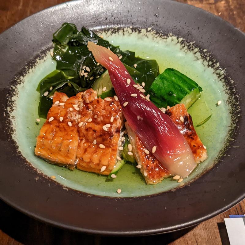 鰻と生若布の土佐酢掛け(まごころ いし井)