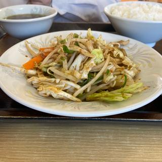 野菜炒め定食(中華宝来軒)