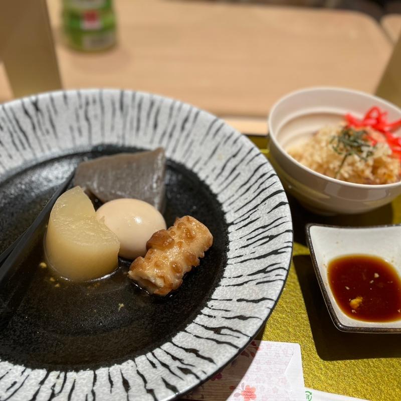 おでん定食(姫路の地酒と姫路おでん本舗)