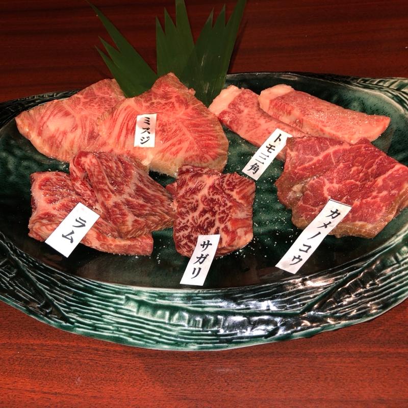 7000円コース◆厚切り特たん・特上ロース・カルビ・希少部位5種盛等(黒毛和牛専門店 炭火焼肉ぶち 周南店)