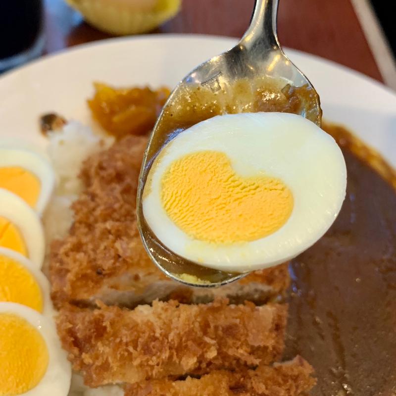 オリジナルビーフカレーセット、カツトッピング(しまうま珈琲 )