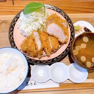 ロース&ヒレ合盛り定食(喜とん大手町店)