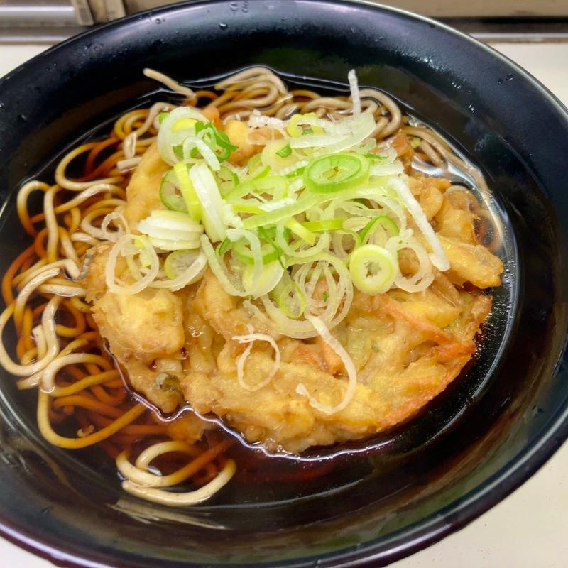 かき揚げ蕎麦(野州そば 宇都宮4号店)