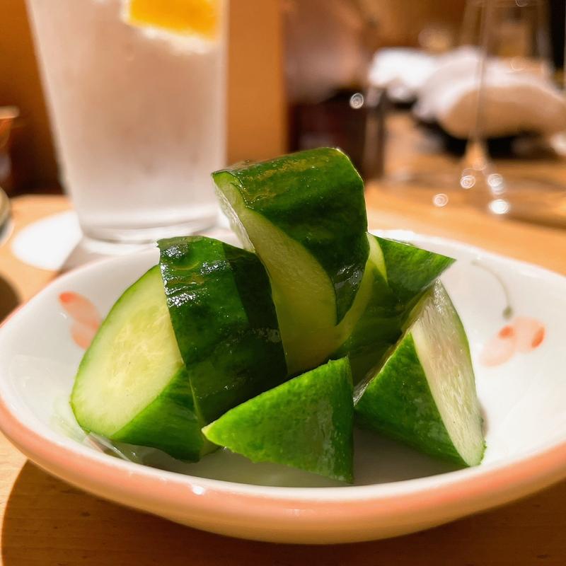 きゅうりの浅漬け(やきとり陽火)