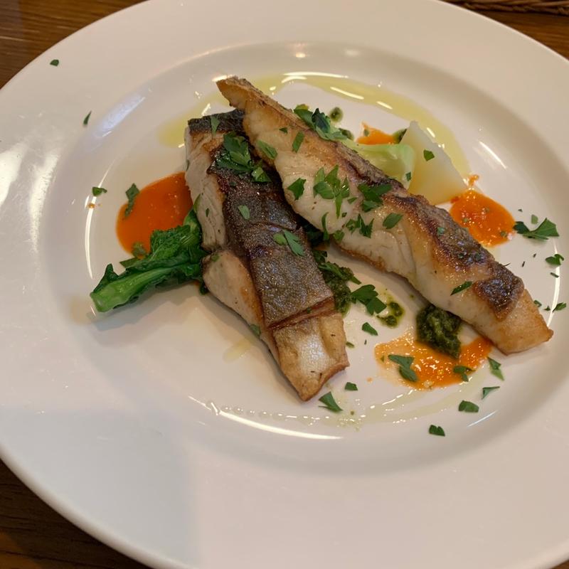 B パスタ&メイン　鮮魚のソテー オリーブソース(クッチーナ イタリアーナ アンゴロ)