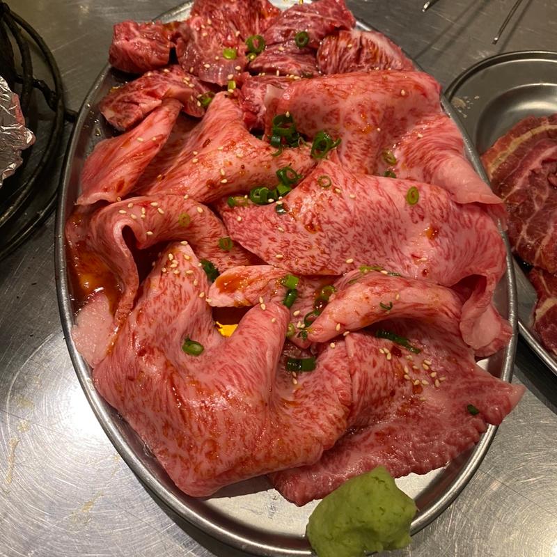 和牛赤身ステーキ&和牛薄切りタレ焼き(ヒロミヤ 3号店)