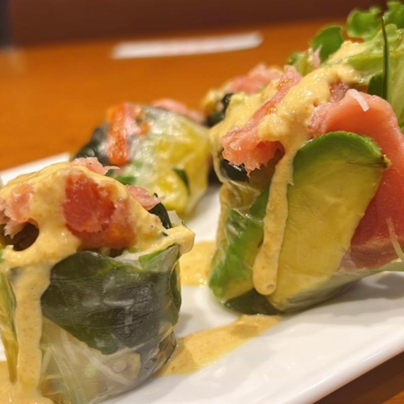 板前まぐろ生春巻き(板前寿司 甲府店)