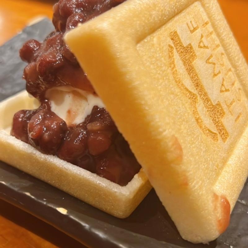 あったか小豆のバニラアイスもなか(板前寿司 甲府店)