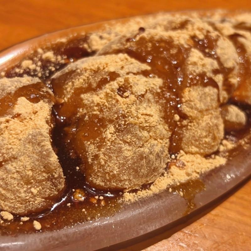 出来たてあったかわらび餅(板前寿司 甲府店)