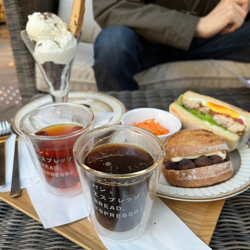 アフォガードセット(パンとエスプレッソとTAKANAWA GATEWAY)