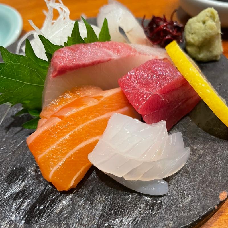 造り三種盛り(三府鮨 阪急茨木店)