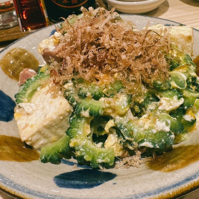 ゴーヤーチャンプルー(沖縄食堂う〜みや 飯田橋神楽坂下)