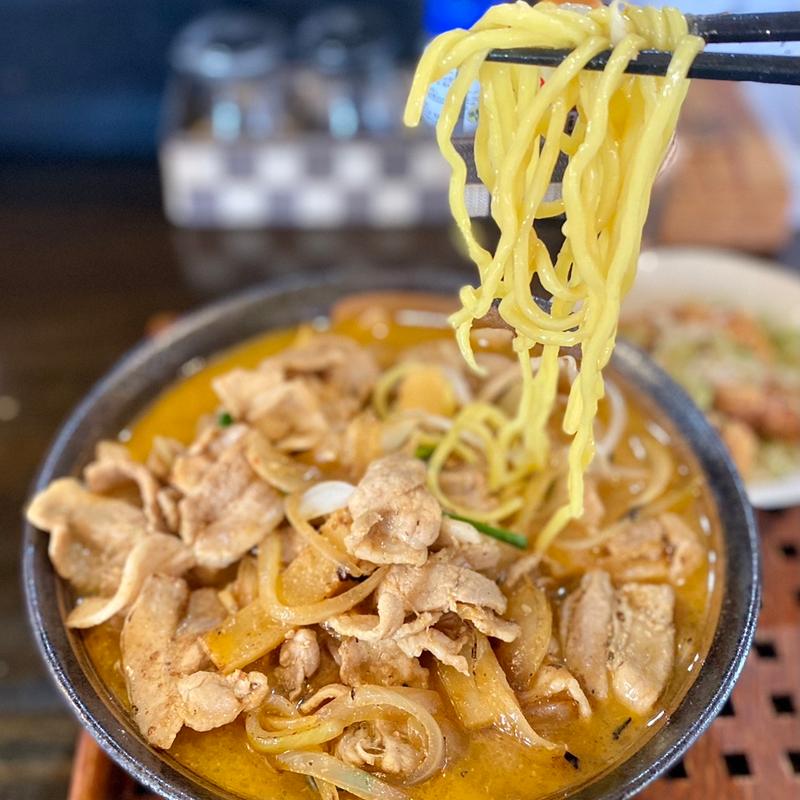 肉味噌ラーメン（肉増し）(中華麺 維心颯漣（いっしそうれん）)