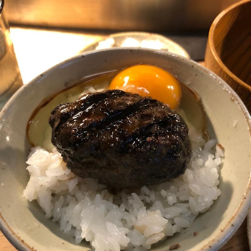 ハンバーグセット　薩摩牛　極(挽肉と米)