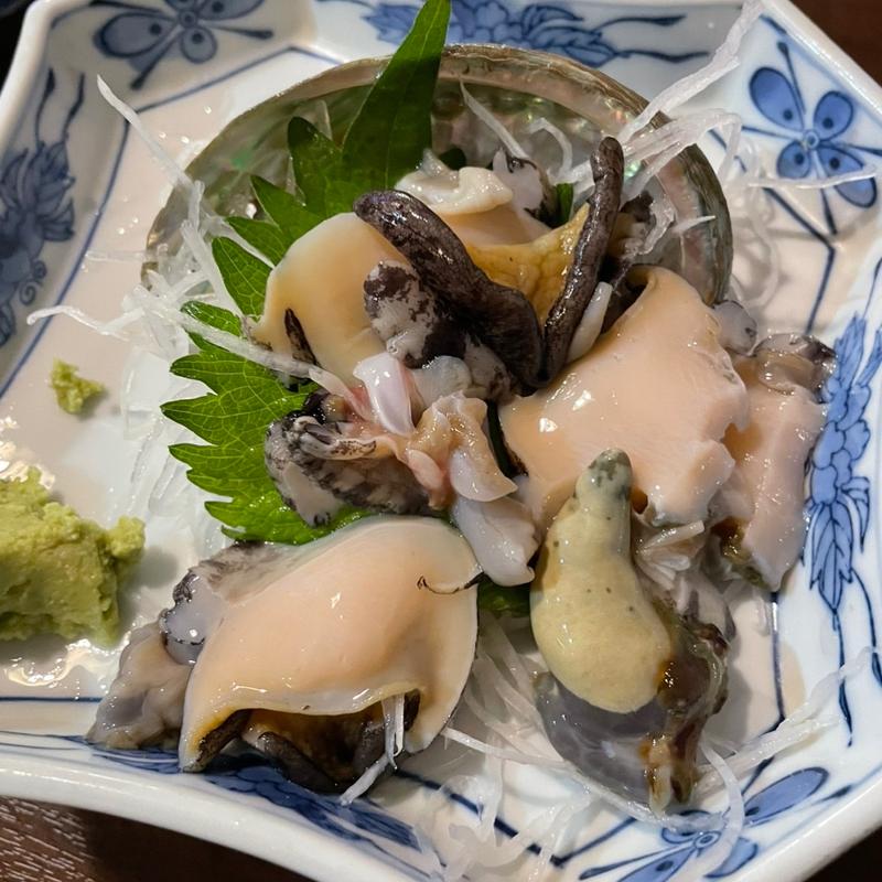 アワビ刺身(鮪 やきとり須田)