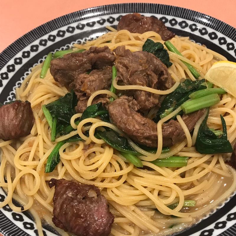 とろとろ牛タンとサーロインサイコロステーキの贅沢和風バターソース(パステル 丸井錦糸町店 （PASTEL）)