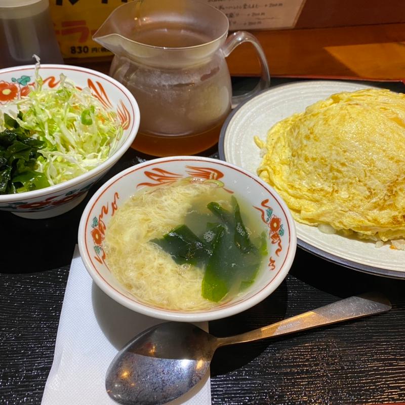 天津飯セット(白米をチャーハン変更)(天津飯専門店 てん)
