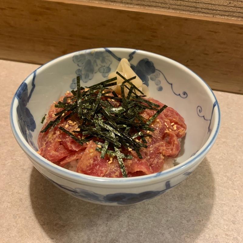 まぐろ中落ち丼(味久)