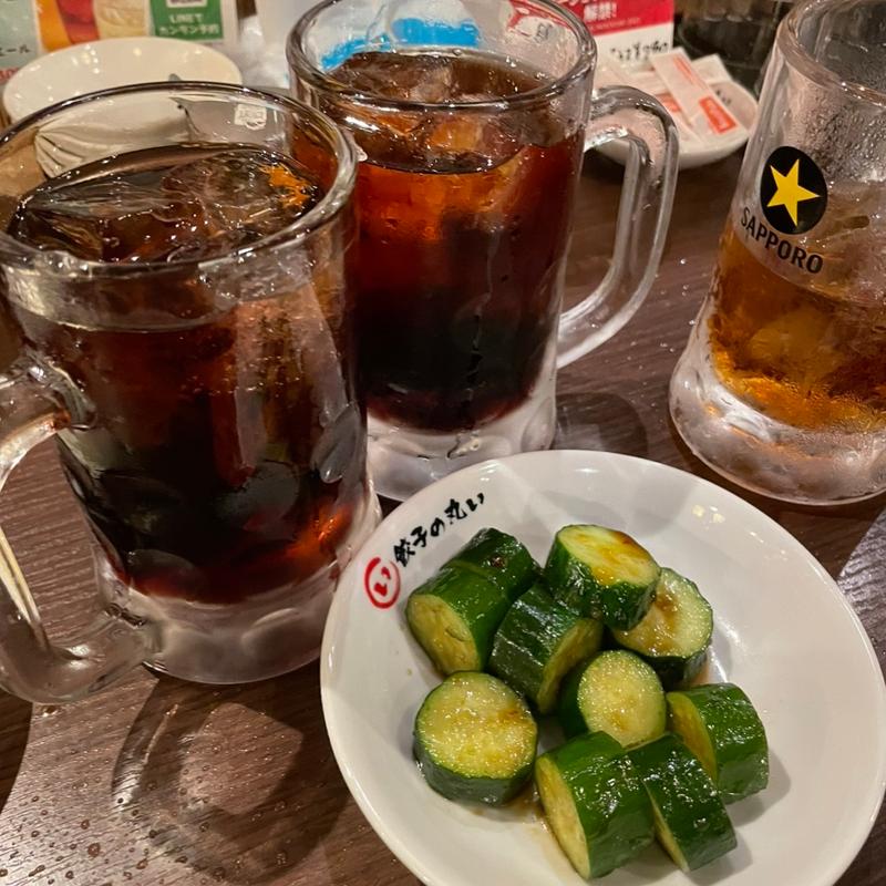 たたききゅうり(餃子の丸い 名古屋駅店)