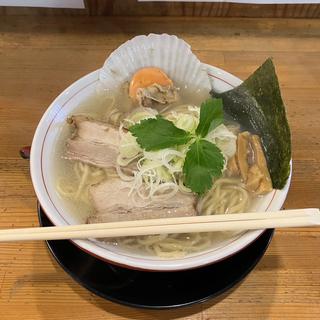 北海道産帆立としじみの塩らぁ麺(GAGA中村商店)