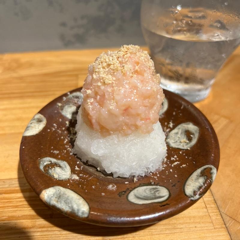 自家製甘えびの塩辛(酒呑倶楽部アタル)