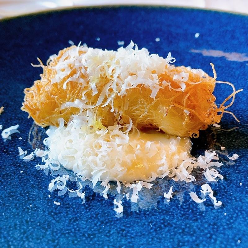 瀬戸内真鯛のカダイフ包み揚げ（カプシーヌコース）(restaurant capucine レストランカプシーヌ)