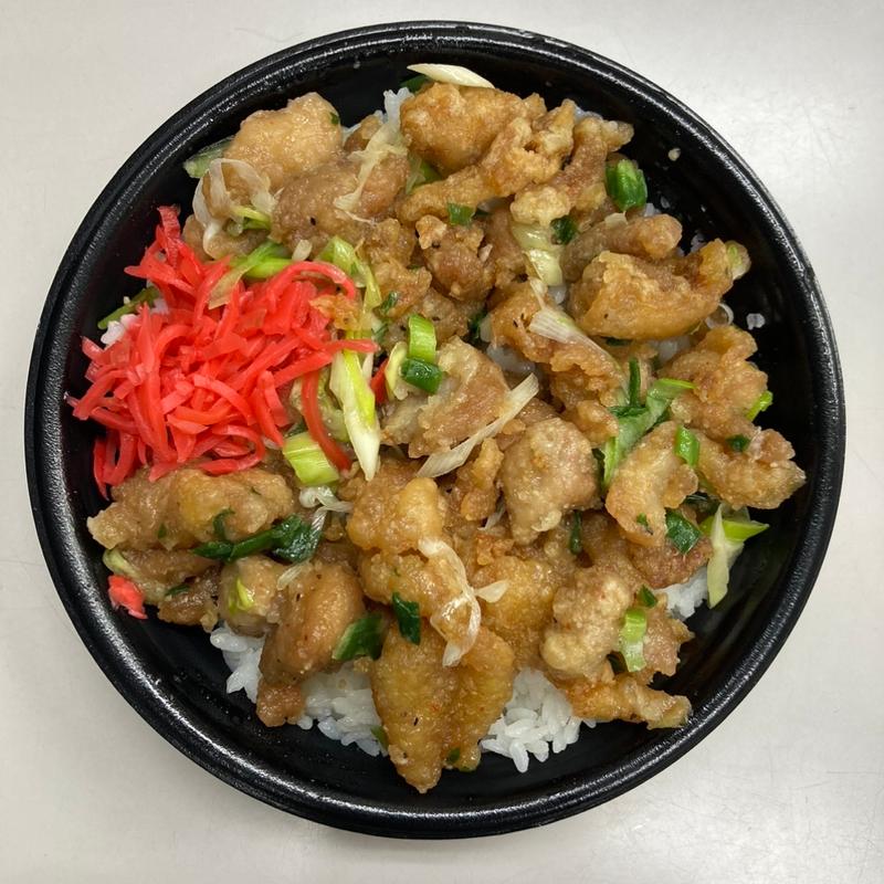 ネギ塩唐揚げ丼(お弁当屋さん)