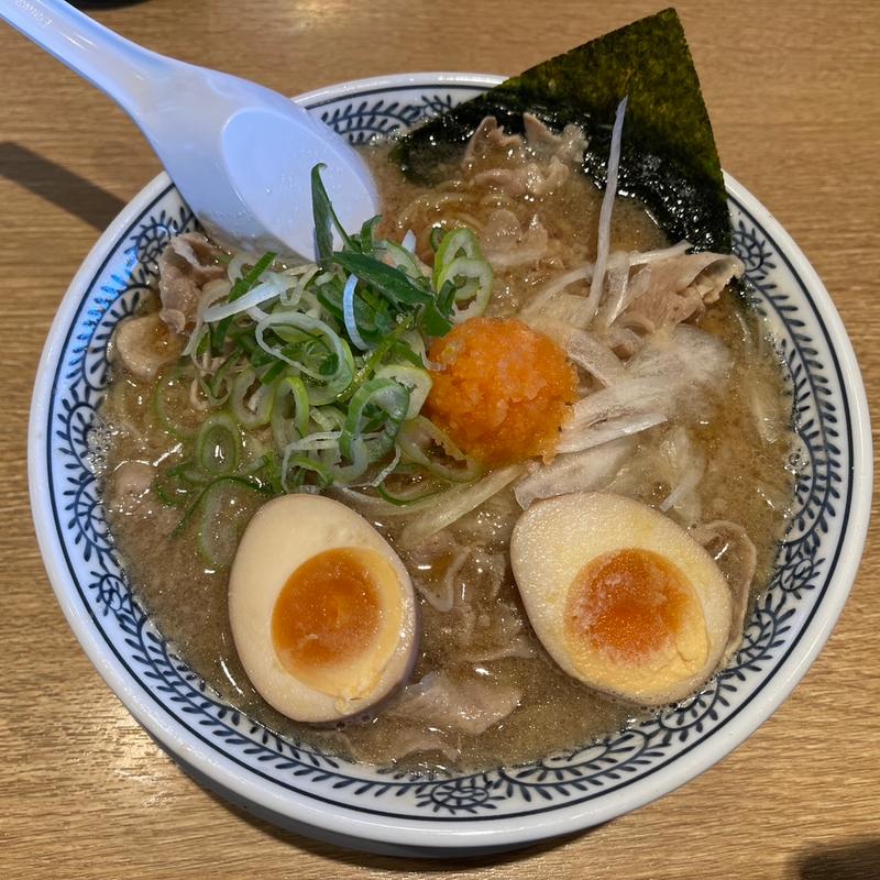 味玉肉そば　肉ダブル(丸源ラーメン 羽曳野店)