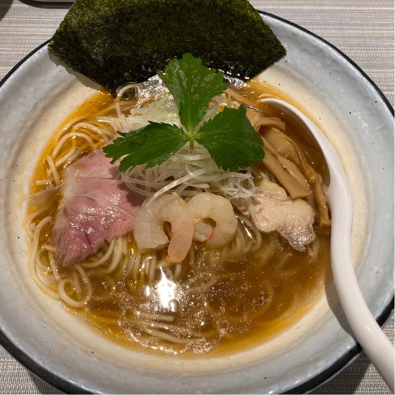 本日の限定　海老塩ラーメン(だし廊 -Mix-)