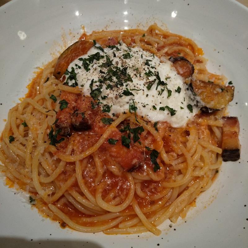 茄子のトマトソース(麦と卵 川崎アゼリア店)