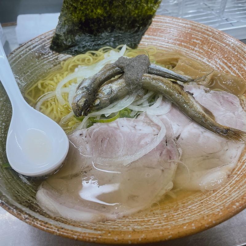ししゃもの塩ラーメン(覆麺 智 （ふくめん とも【旧店名】覆麺）)