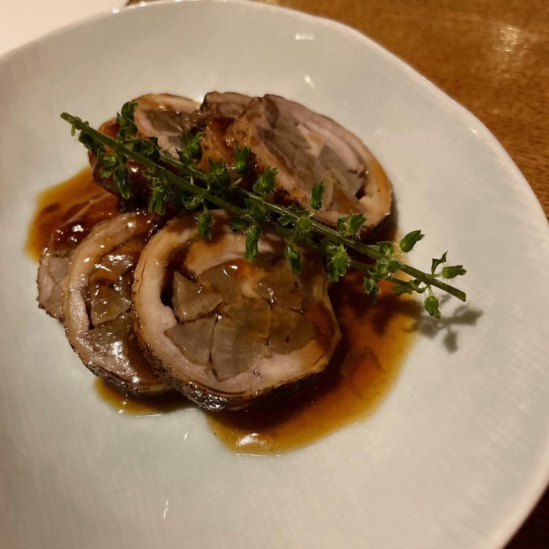 むね肉の千枚蕪巻き　柚子酢ジュレ(宵の口 （よいのくち）)