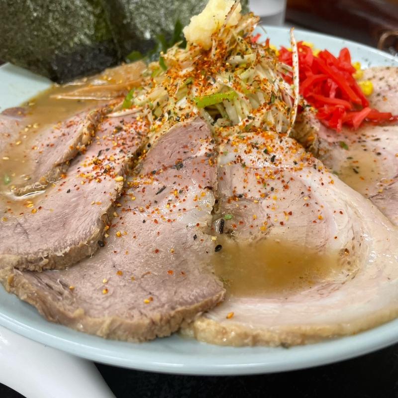 ネギ塩チャーシュー＋BV7 (ラーメンショップ 北川辺店)