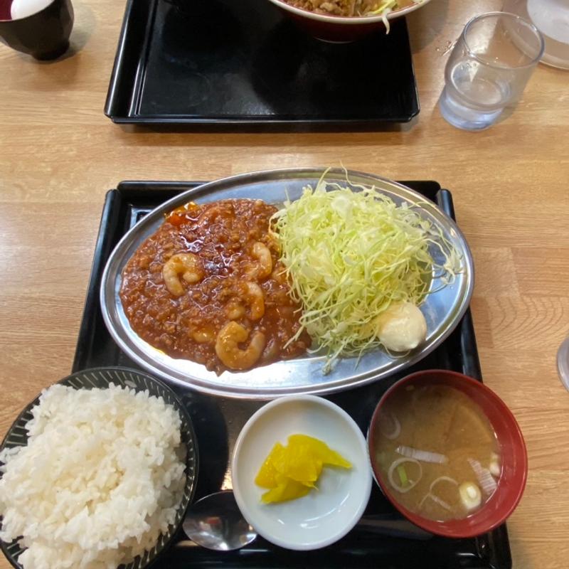 仁豚エビチリ(麺や飯や 仁(じん))