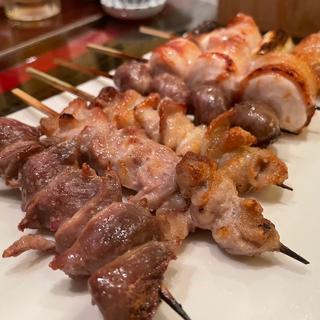 筑波鶏串焼(男前料理と五島列島直送の魚　神保町 無花果ichijiku )