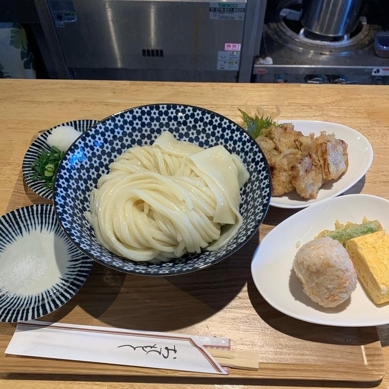 冷かけとり天セット(椀白)