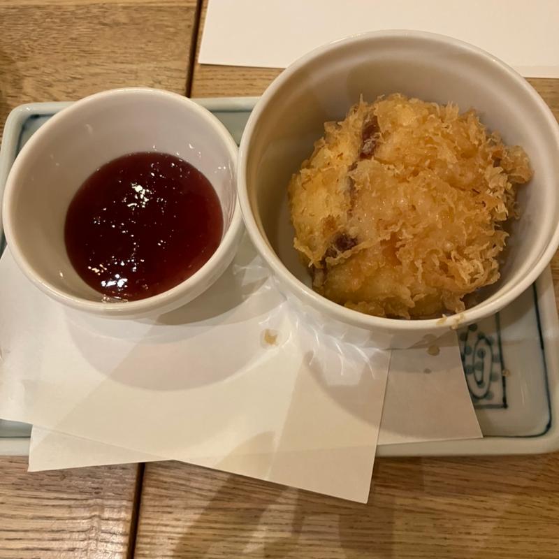 アイスの天ぷら(天ぷら新宿つな八 大丸札幌店)