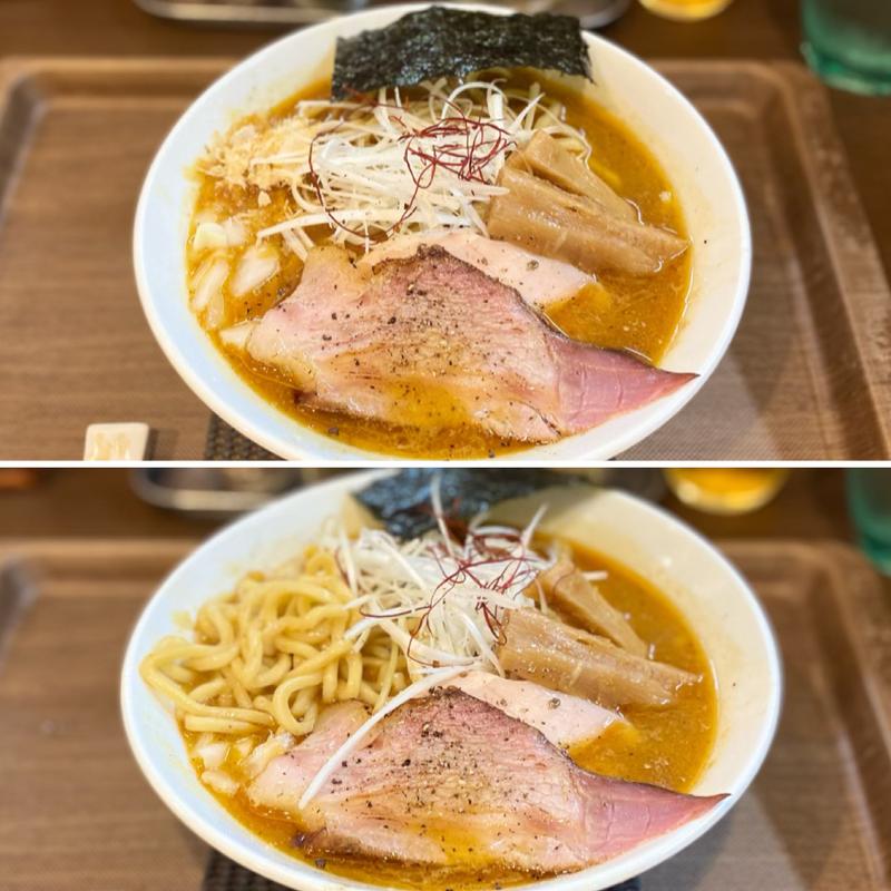 大山鶏の辛中華そば(つけめんさなだ)