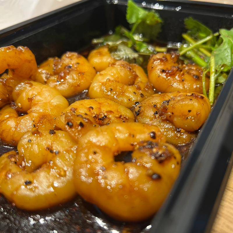 海老のブラックペッパーソース炒め(松記鶏飯 （SONG KEE JEE FAN）)