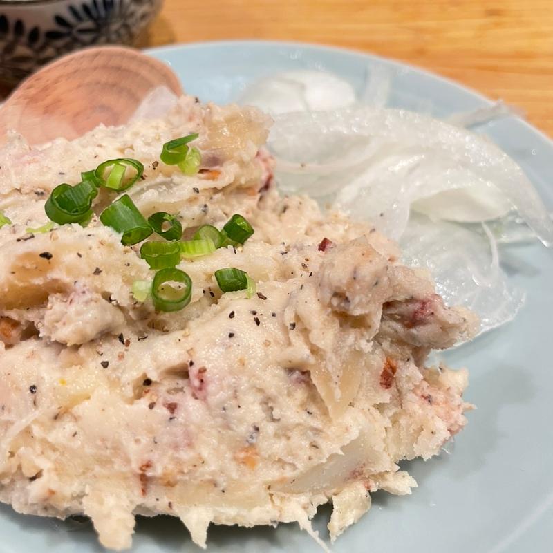 ブラックペッパーの利いたベーコンのぽてさら(溝の口 ただいま)