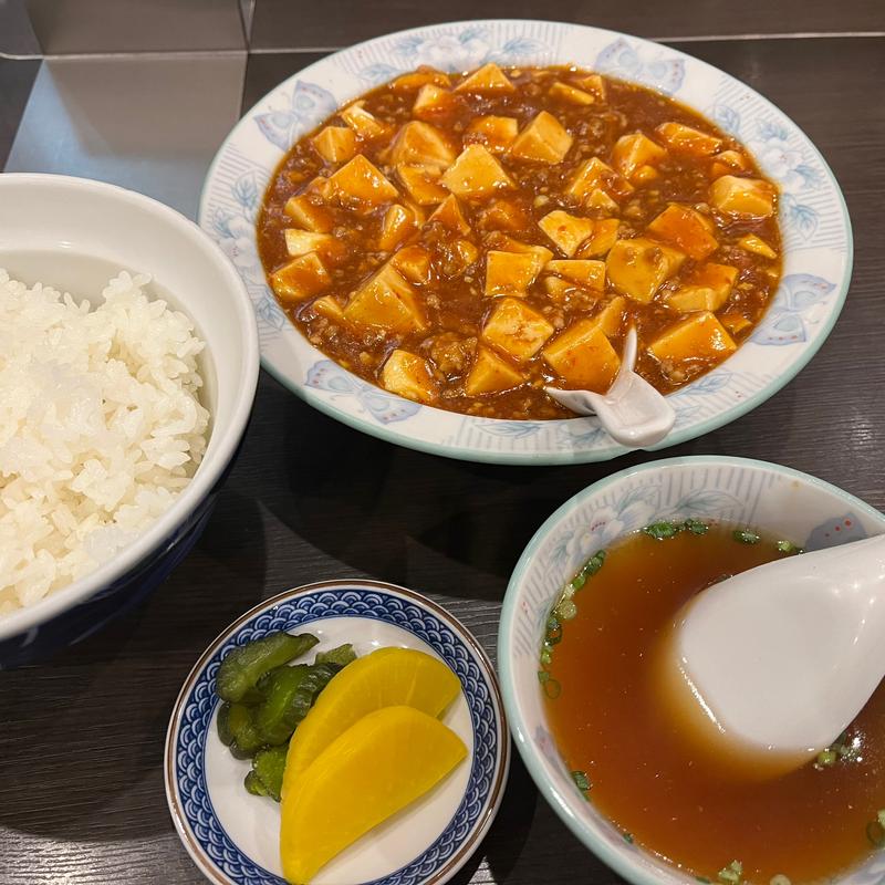 マーボー豆腐定食(味楽天)