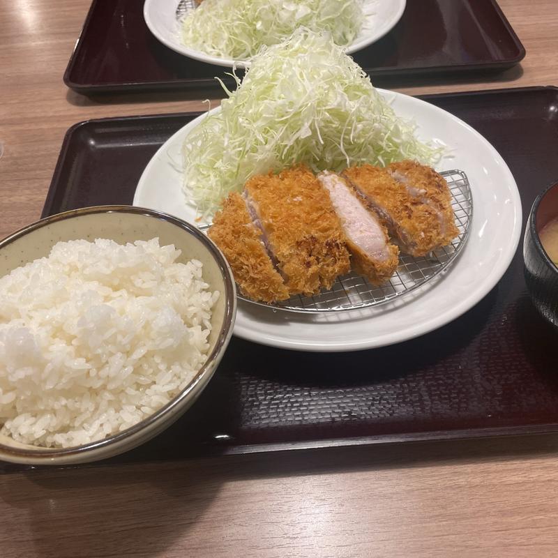 上ロースかつ定食(坂井精肉店 松戸元山店)