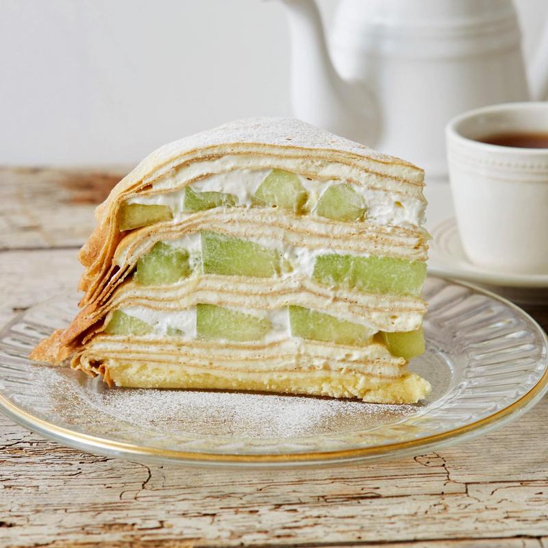 メロンのミルクレープ(アフタヌーンティー・ラブアンドテーブル 表参道)