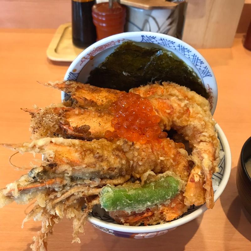 海老天丼　季節メニュー(江戸前天丼はま田 さいたま西大宮店)